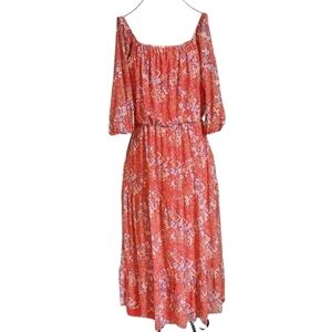 🌲🌲🌲flash sale✨ Luxology red maxi  Floral dress size S
